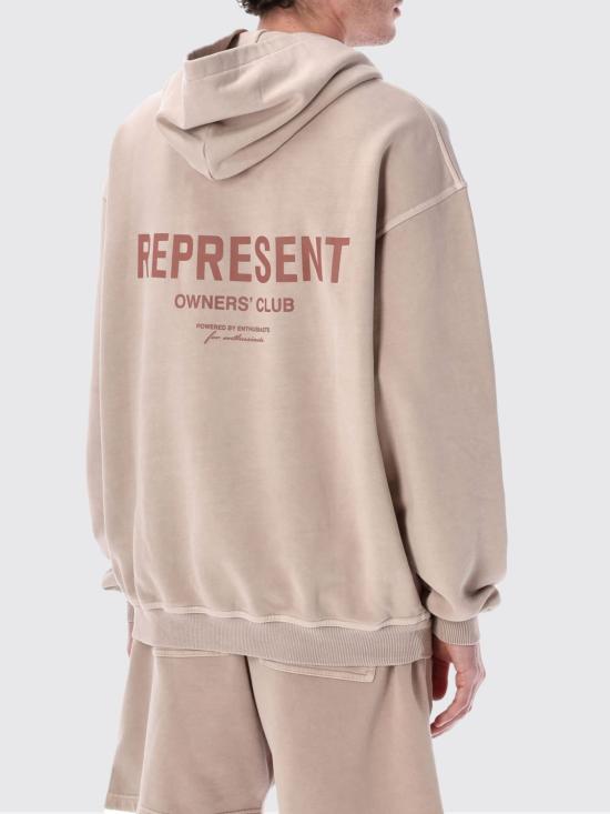 26SS 리프레젠트 후드 티셔츠 OCM41113 322 Blush Pink - REPRESENT