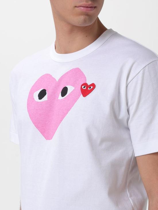 26SS 꼼데가르송 폴로 티셔츠 AXT106051 4 Pink - COMME DES GARCONS