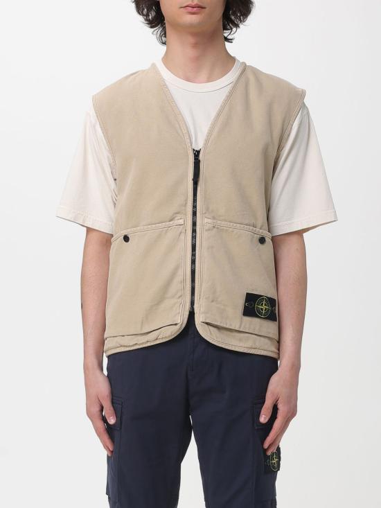 26SS 스톤 아일랜드 베스트 6100007S0184 V019A Sand