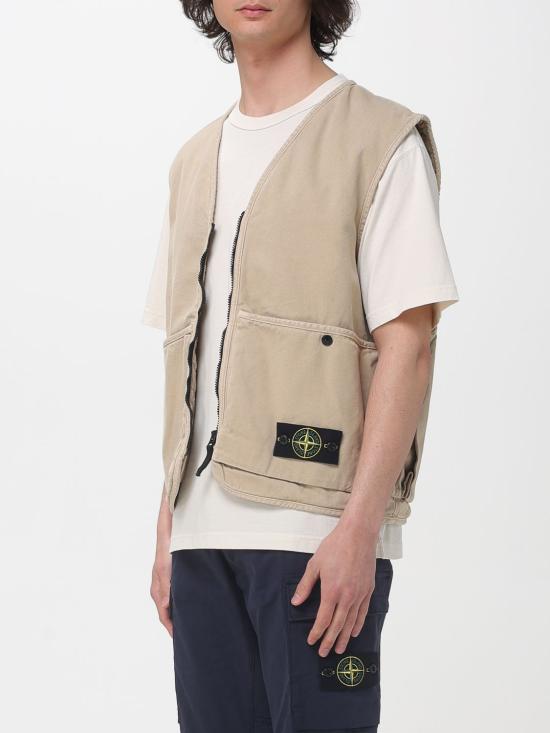 26SS 스톤 아일랜드 베스트 6100007S0184 V019A Sand - STONE ISLAND