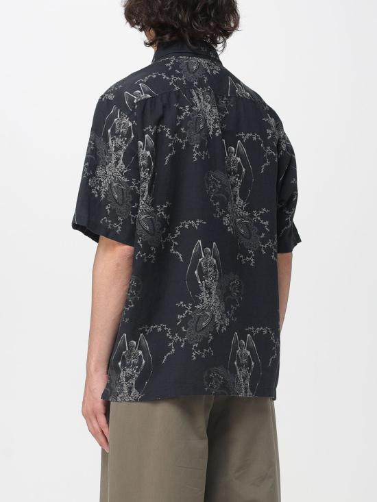 26SS 아워레가시 에브리 셔츠 숏슬리브 데스 페이즐리 프린트 M2262EDP Black - OUR LEGACY