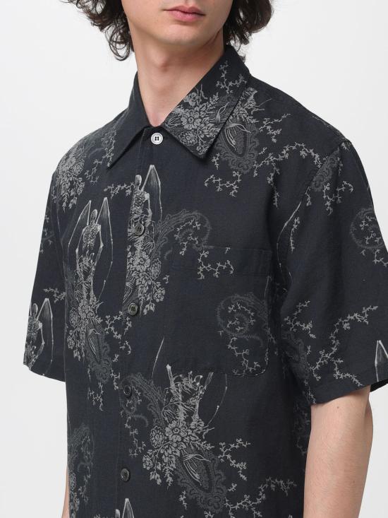 26SS 아워레가시 에브리 셔츠 숏슬리브 데스 페이즐리 프린트 M2262EDP Black - OUR LEGACY