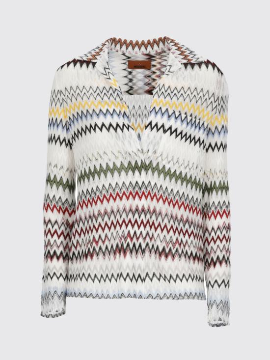 26SS 미소니 폴로 티셔츠 DS26SJ0GBR0150 S01K2 Multicolor - MISSONI