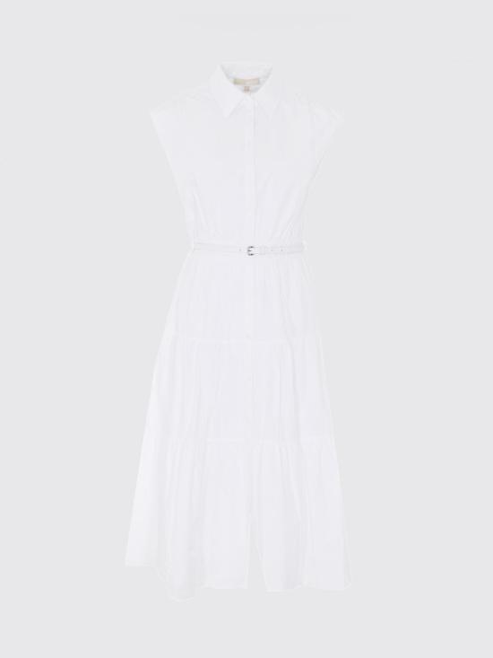 26SS 마이클 코어스 롱 원피스 MS683I5KLZ 100 White - MICHAEL KORS