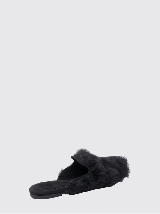 26SS 돌체앤가바나 시어링 스웨이드 슬리퍼 CI0224A9Y93 80999 Black - DOLCE & GABBANA