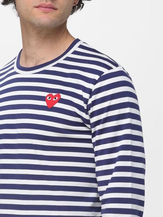 26SS 꼼데가르송 반팔 티셔츠 AXT010051 1 Blue - COMME DES GARCONS