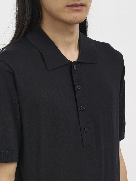 26SS 파올로페코라 폴로 티셔츠 A006F200 9000 Black - PAOLO PECORA