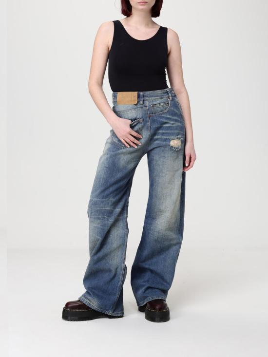 26SS MM6 메종마르지엘라 Twist 와이드레그 진 S52LA0243M30016 961 Blue - MM6 MAISON MARGIELA