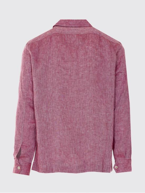 26SS 브루넬로 쿠치넬리 이지 핏 리넨 셔츠 MM6840618 C151 Red - BRUNELLO CUCINELLI