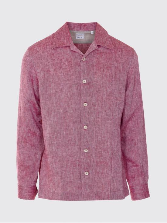 26SS 브루넬로 쿠치넬리 이지 핏 리넨 셔츠 MM6840618 C151 Red - BRUNELLO CUCINELLI