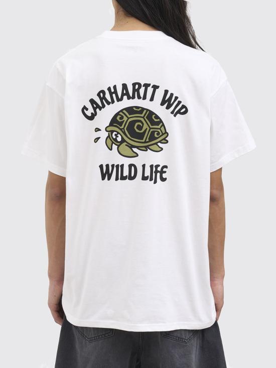 26SS 칼하트 WIP 숏슬리브 와일드 라이프 티셔츠 I036253 02XX White - CARHARTT WIP
