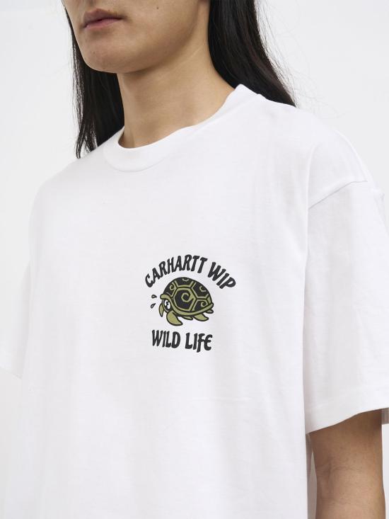 26SS 칼하트 WIP 숏슬리브 와일드 라이프 티셔츠 I036253 02XX White - CARHARTT WIP