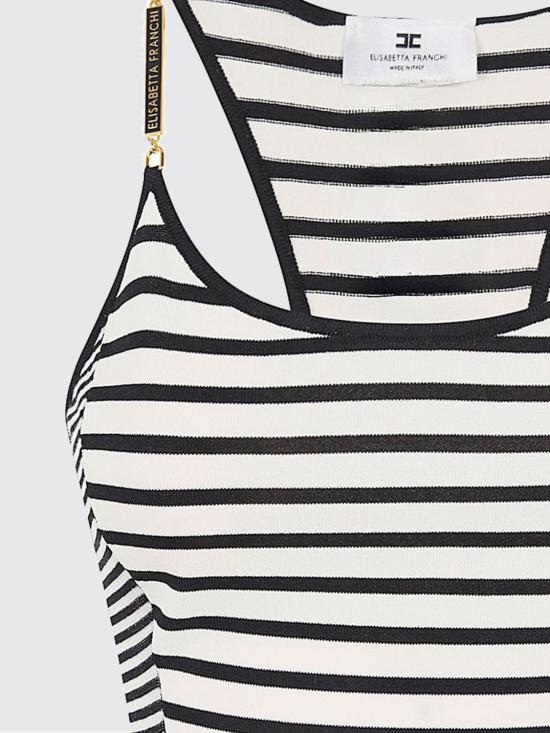 26SS 엘리자베타프랜치 탑 TK69T61E2 685 Black - ELISABETTA FRANCHI