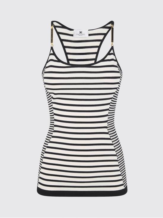 26SS 엘리자베타프랜치 탑 TK69T61E2 685 Black - ELISABETTA FRANCHI