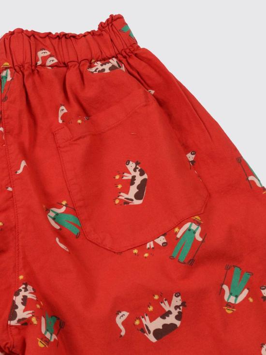 26SS [키즈] 보보쇼즈 스트레이트 팬츠 B126AC091 611 Red - BOBO CHOSES