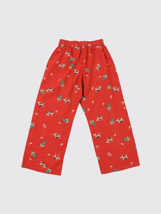 26SS [키즈] 보보쇼즈 스트레이트 팬츠 B126AC091 611 Red - BOBO CHOSES