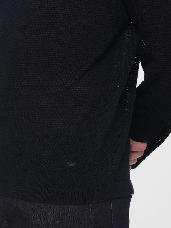 26SS 엠포리오 아르마니 스웨터 EM004619AF25249 UB118 Navy - EMPORIO ARMANI