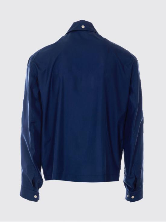 26SS 브루넬로 쿠치넬리 언라인드 멤브레인 실크 블루종 MZ4216570 C905 Blue - BRUNELLO CUCINELLI