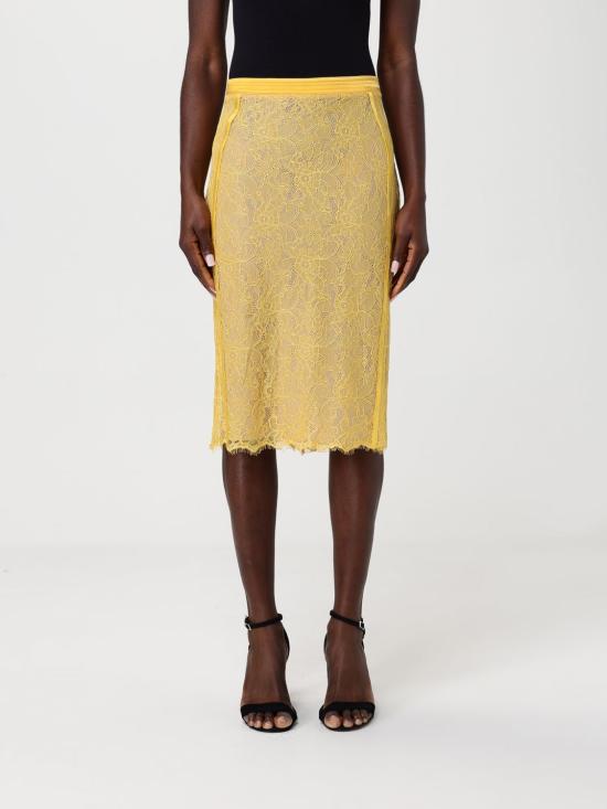 26SS 엘리자베타프랜치 미디 스커트 GO19362E2 FF2 Yellow
