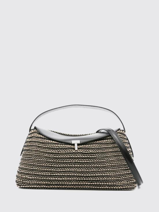 26SS 토템 T락 우븐 레더 탑핸들백 252WAL961LE0134 208 Black