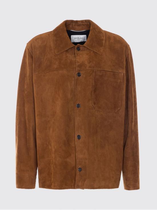 26SS 생로랑 자켓 861396YCUM2 2705 Brown - SAINT LAURENT