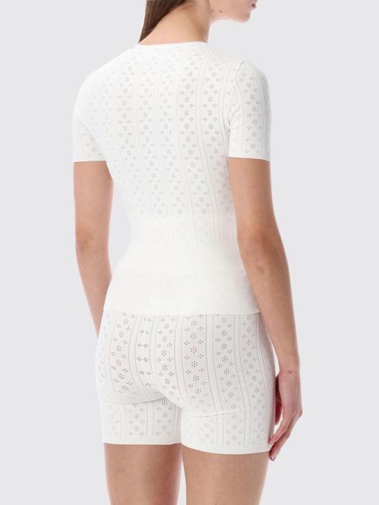 26SS JW앤더슨 반팔 티셔츠 KW1477YN0309 002 Beige - JW ANDERSON