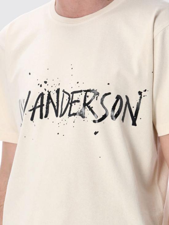26SS JW앤더슨 반팔 티셔츠 JT0307PG1936 241 Beige - JW ANDERSON