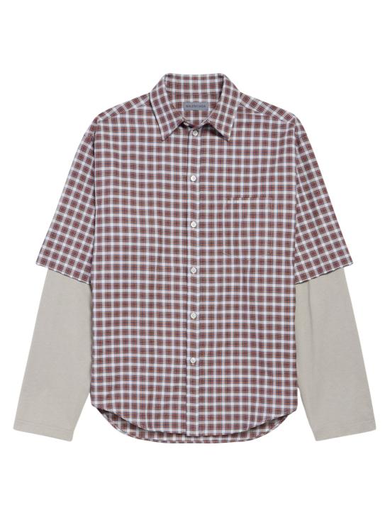 26SS 발렌시아가 셔츠 866543 TUM176011 Red