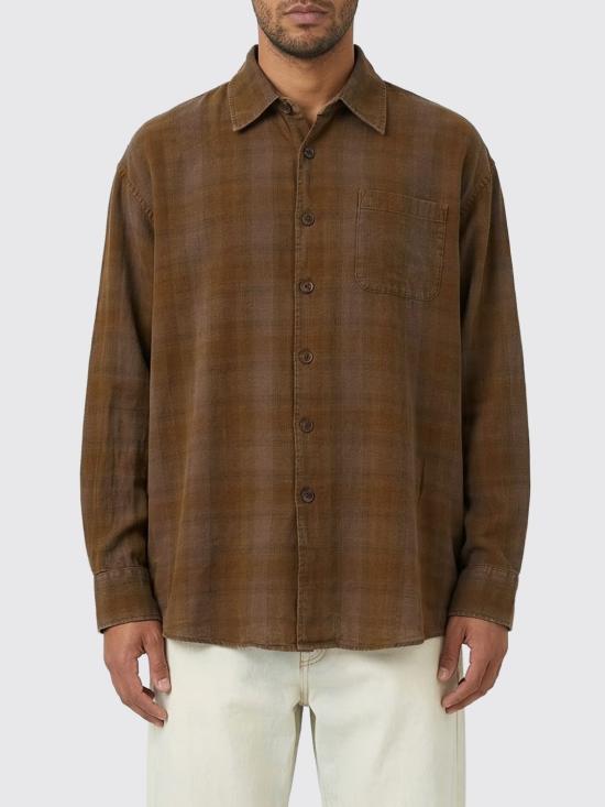 26SS 아워레가시 보로우드 셔츠 다코타 플란넬 체크 M2262BCF Grey