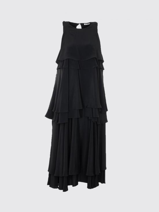 26SS 아미 롱 원피스 FDR642AC0020 001 Black - AMI