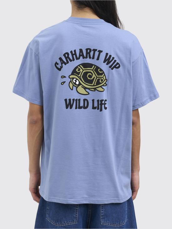 26SS 칼하트 WIP 숏슬리브 와일드 라이프 티셔츠 I036253 3HXXX Blue - CARHARTT WIP