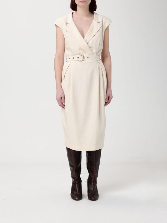 26SS 핑코 롱 원피스 106565A2W6 C00 White