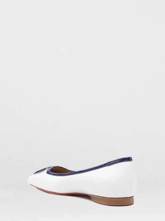 26SS 산토니 플랫 슈즈 WAMA72065HA1NRTT I75 White - SANTONI