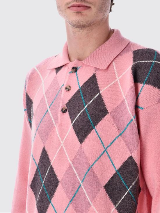 26SS JW앤더슨 폴로 티셔츠 KW1487YN0470 340 Pink - JW ANDERSON