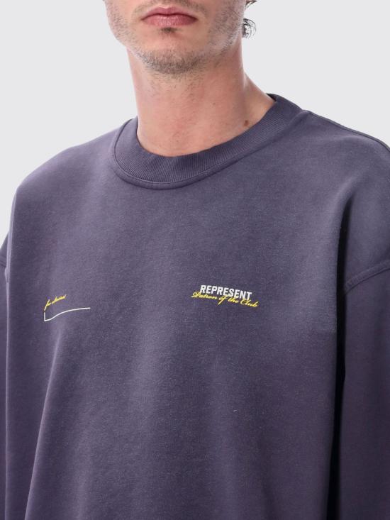 26SS 리프레젠트 긴팔 티셔츠 MLM4272 43 Plum - REPRESENT