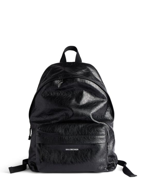 26SS 발렌시아가 로고 패치 익스플로러 백팩 503221 1VG071000 Black