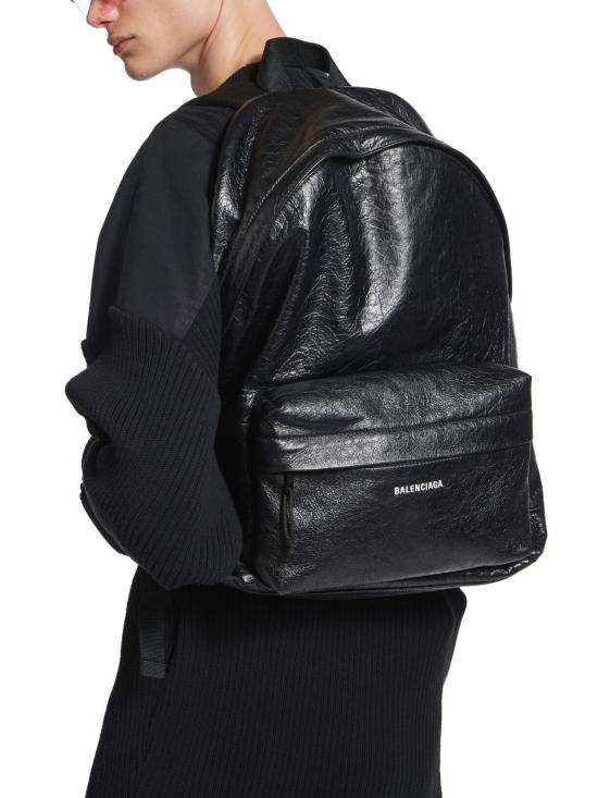 26SS 발렌시아가 로고 패치 익스플로러 백팩 503221 1VG071000 Black - BALENCIAGA