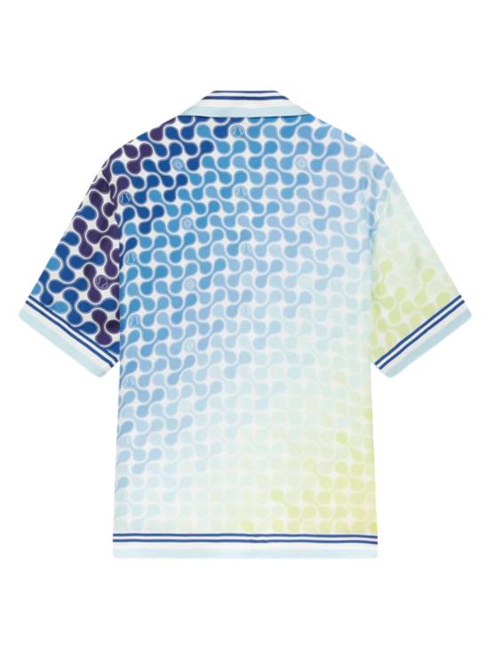26SS 카사블랑카 반팔 셔츠 MSS26SH00306 SILKTWILL Clear Blue - CASABLANCA