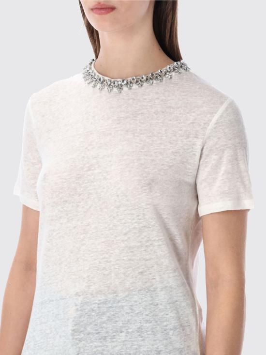 26SS 짐머만 반팔 티셔츠 7913TS26R IVO White - ZIMMERMANN