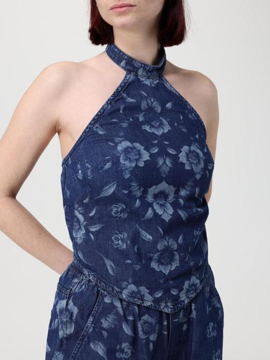 26SS 핑코 민소매 티셔츠 106411A342 PJC Blue - PINKO