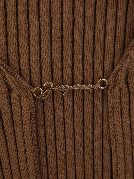26SS 자크뮈스 스웨터 21H213KN1082190 850 Brown - JACQUEMUS