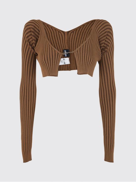 26SS 자크뮈스 스웨터 21H213KN1082190 850 Brown - JACQUEMUS
