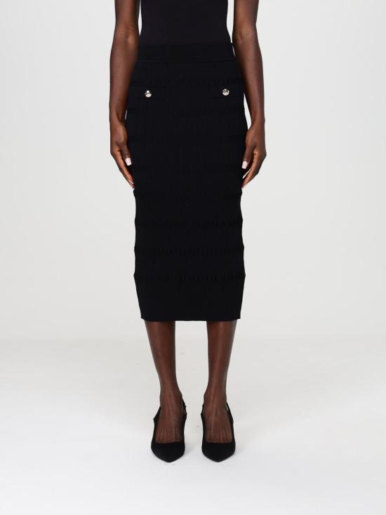 26SS 리우조 미디 스커트 CA6218MS55N 22222 Black