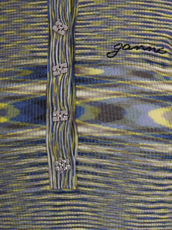 26SS 가니 스페이스다이드 폴로셔츠 A1070072 358 Yellow - GANNI