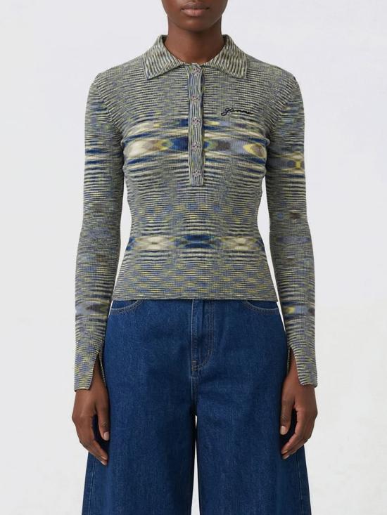 26SS 가니 스페이스다이드 폴로셔츠 A1070072 358 Yellow