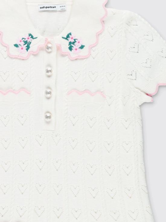 26SS [키즈] 셀프 포트레이트 원피스 RS26721S C White - SELF PORTRAIT