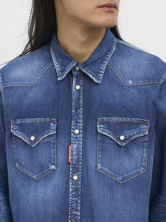 26SS 디스퀘어드2 셔츠 S74DM0986S30341 470 Blue - DSQUARED2