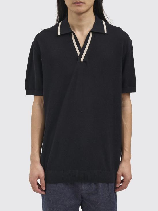 26SS 파올로페코라 폴로 티셔츠 A017F100 9000 Black