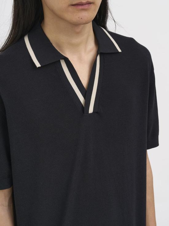 26SS 파올로페코라 폴로 티셔츠 A017F100 9000 Black - PAOLO PECORA