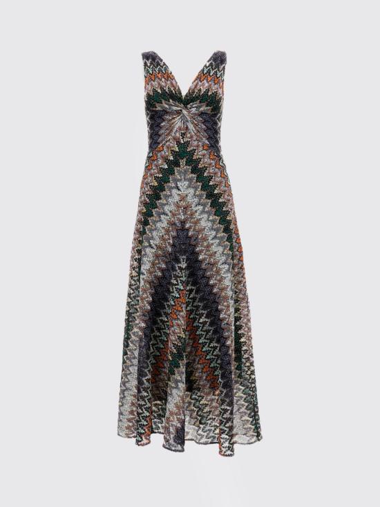 26SS 미소니 롱 원피스 DS26SG1SBR014Z S72OW Blue - MISSONI